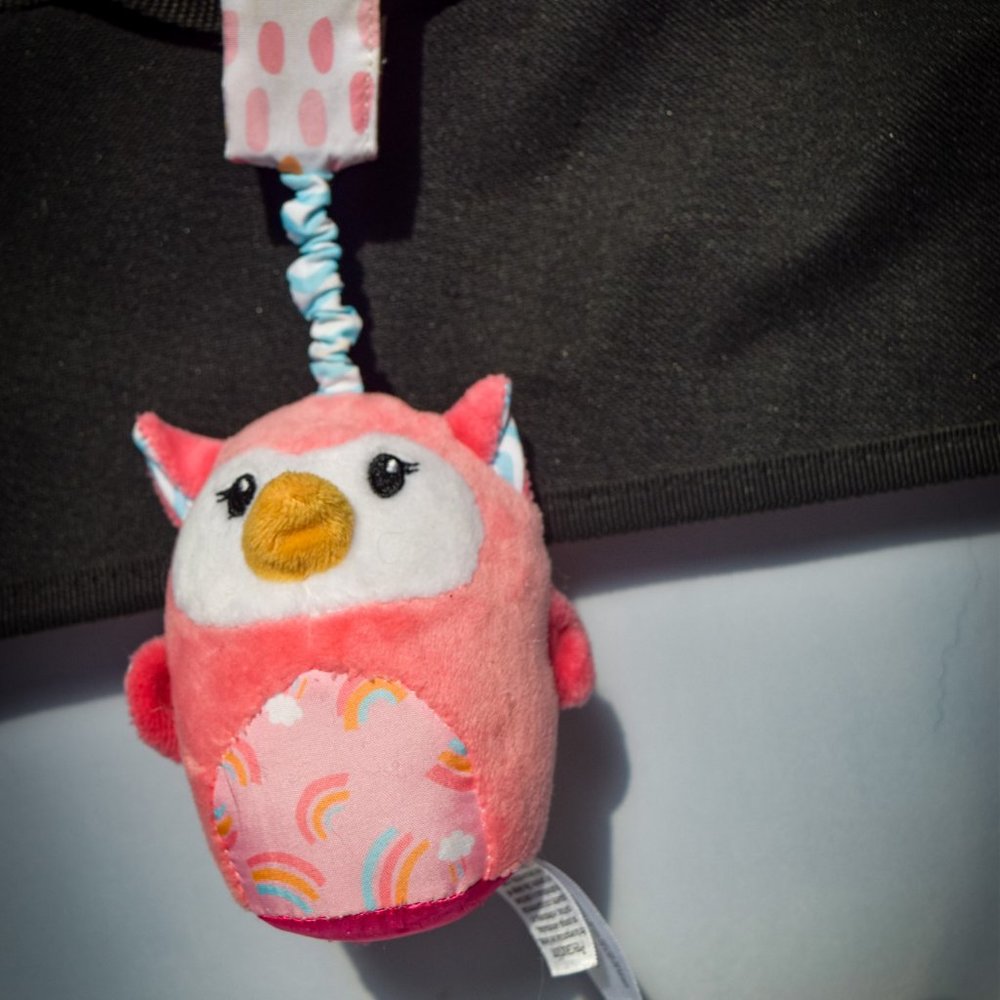 Spark Create Imagine Travel Chime Pink Owl – Sensory Plush Baby Toy